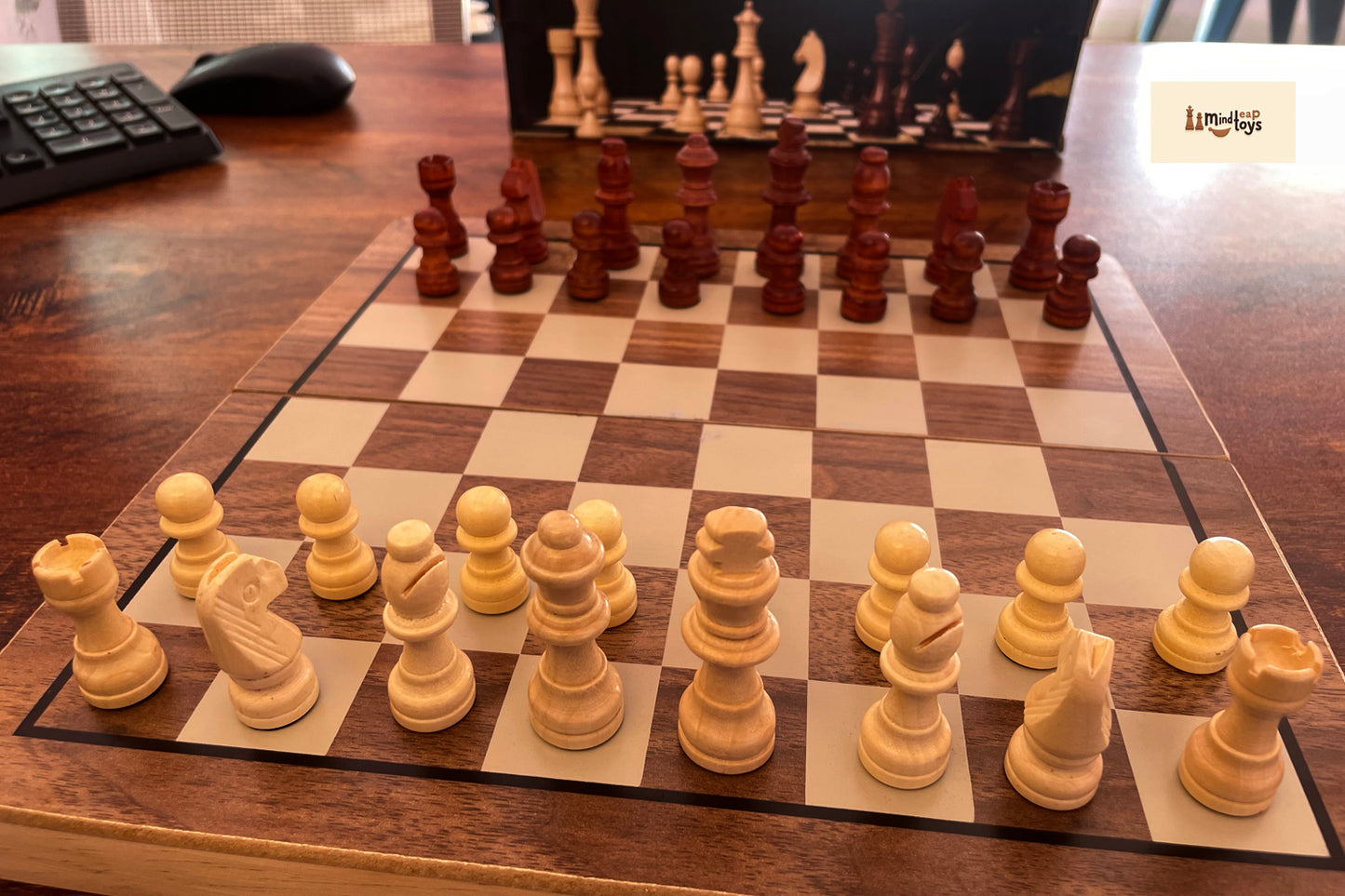 15" Wooden Magnetic Chess Set