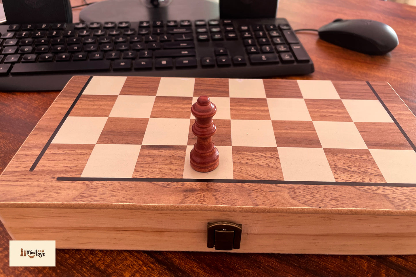 15" Wooden Magnetic Chess Set