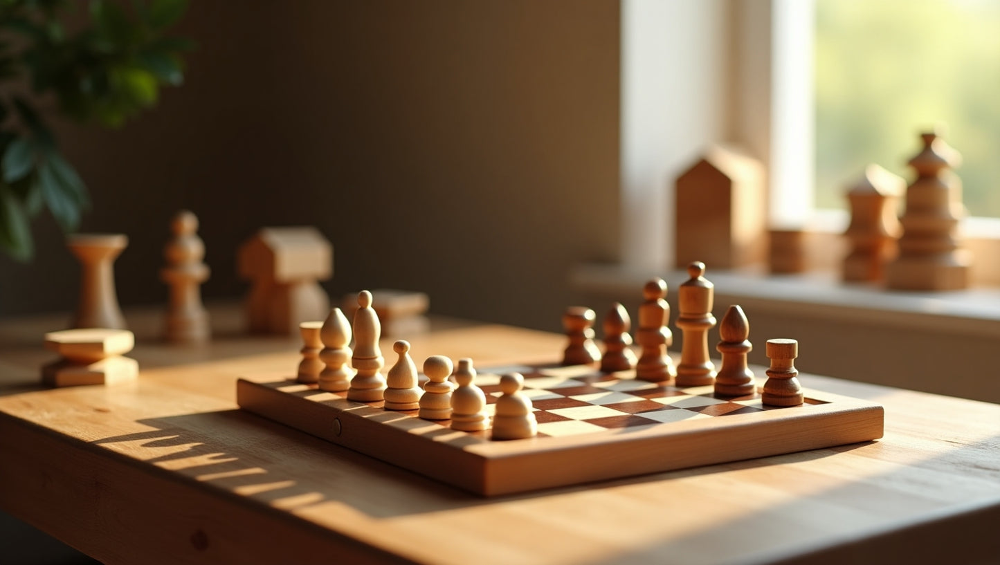 15" Wooden Magnetic Chess Set